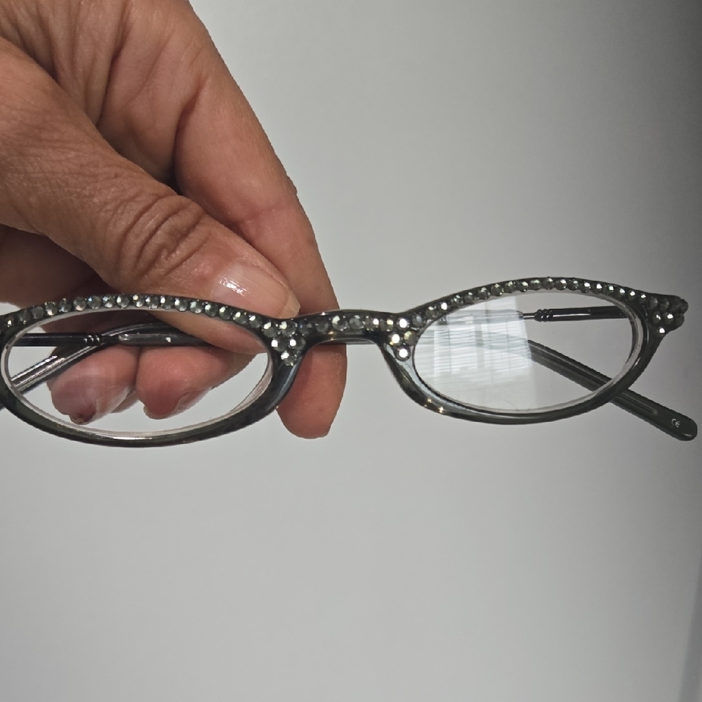 Vintage Jimmy Swarovski Crystal Reading Glasses
